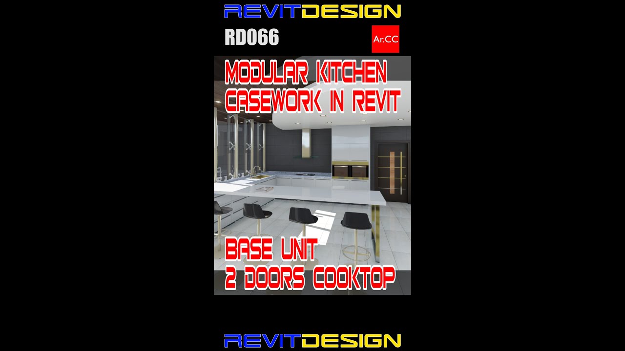 Revit Casework Base Unit 2 Doors Cooktop