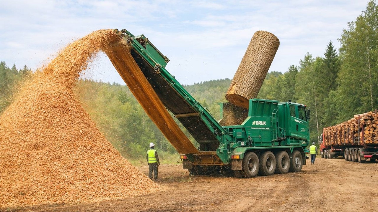 Dangerous Stump Removal Excavators | Heavy Equipment in Action
