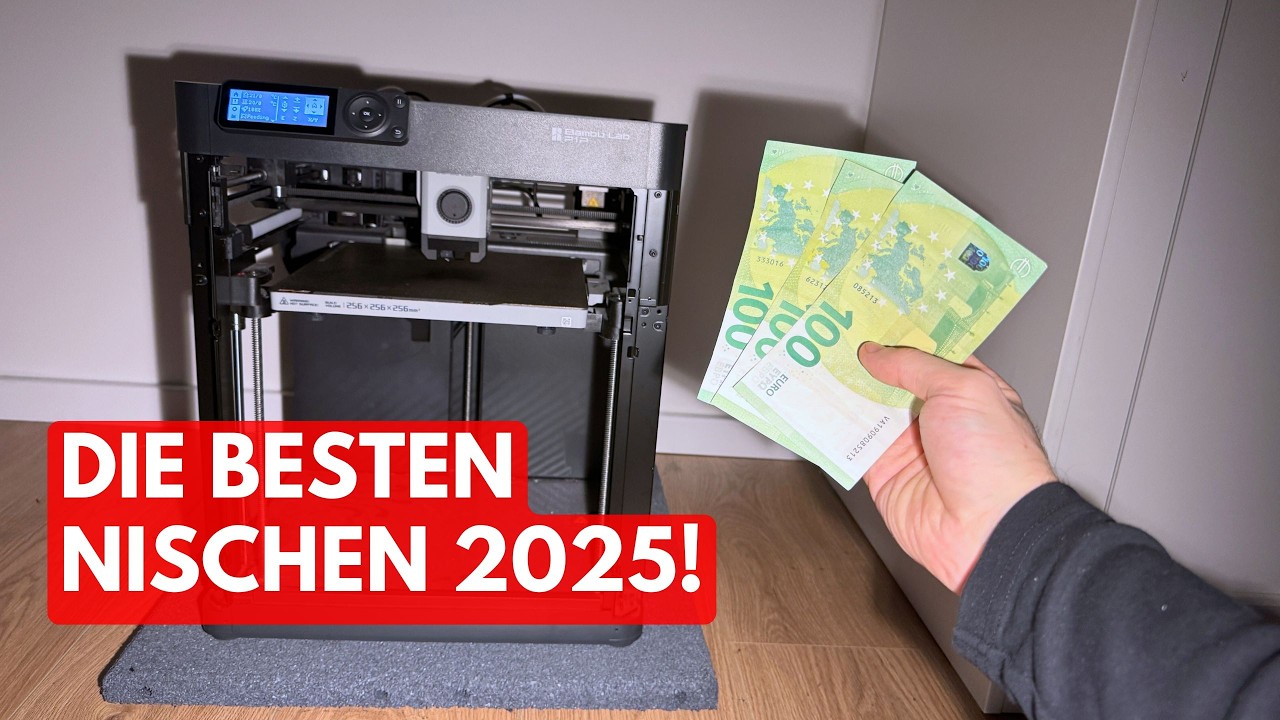 Mit 3D-Druck REICH werden? Die 5 profitabelsten Nischen 2025!
