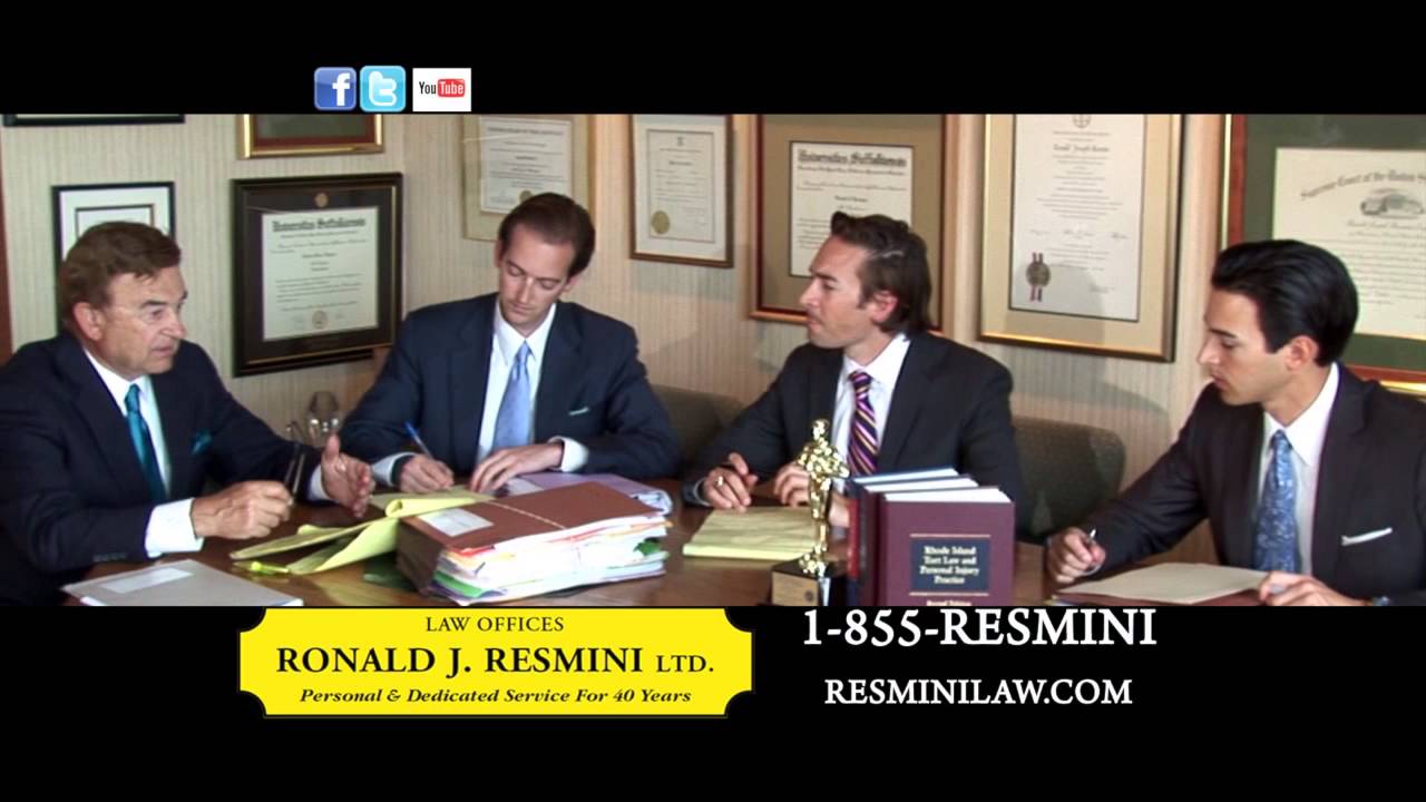 Rhode Island Personal Injury Lawyer: Ronald J. Resmini Law Firm 1-855-RESMINI