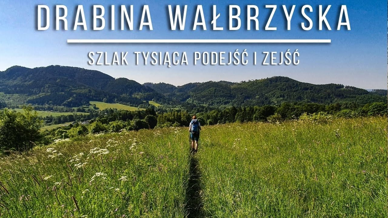 DRABINA WAŁBRZYSKA - Etap III ( Stożek Wielki, Kostrzyna, Waligóra, Jałowiec, Borowa, Wołowiec) [4K]