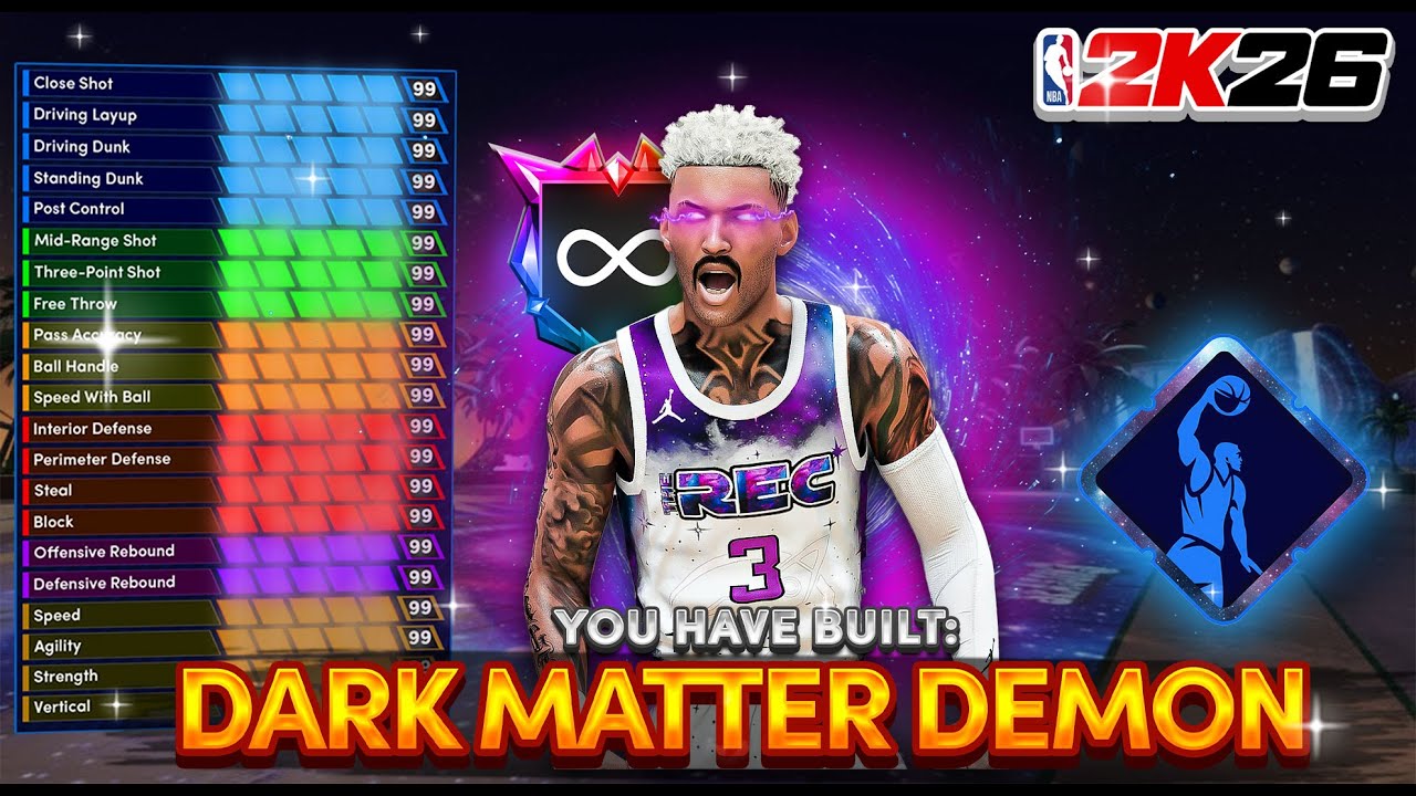 *RARE* BEST 6'8 "DARK MATTER DEMON" BUILD IN NBA 2K26 - BEST BUILD 2K26