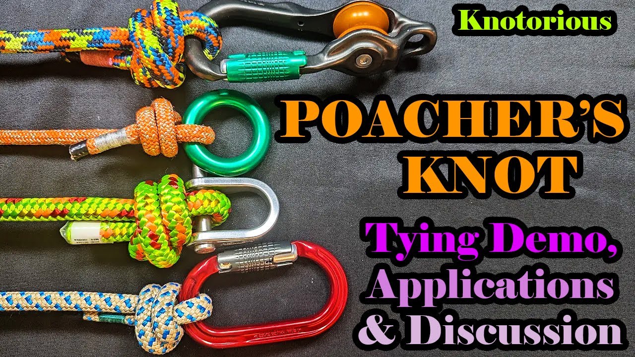 World's BEST TERMINATION Knot (POACHER'S KNOT/DOUBLE OVERHAND NOOSE) - Tying Demo, Discussion, Etc.