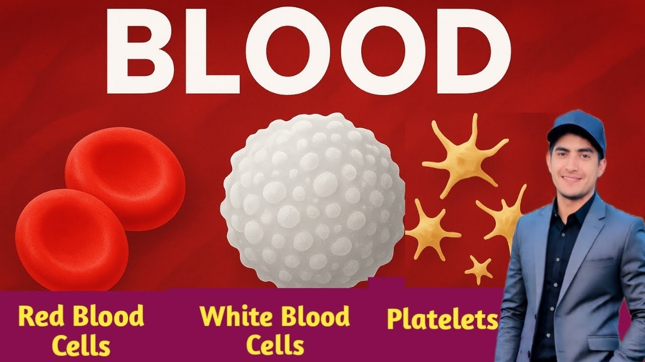 Blood and types of blood cells RBC WBC and platelets Pashto lecture by Zia Ullah