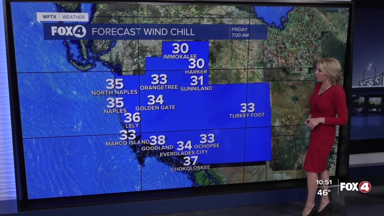 10PM Chilly Weather Update