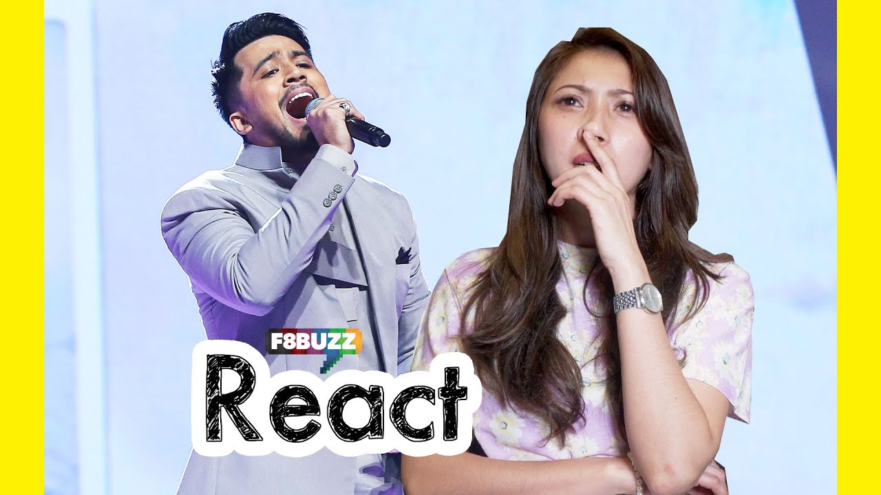 Reaksi Guru Vokal Reaction - Aliff Aziz - RAPUH @ Gegar Vaganza 8 • F8Buzz React