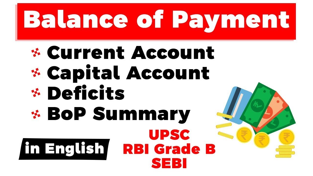 Balance of Payment, Current Account Deficit, Current and Capital Accounts, BoP Summary & Equilibrium