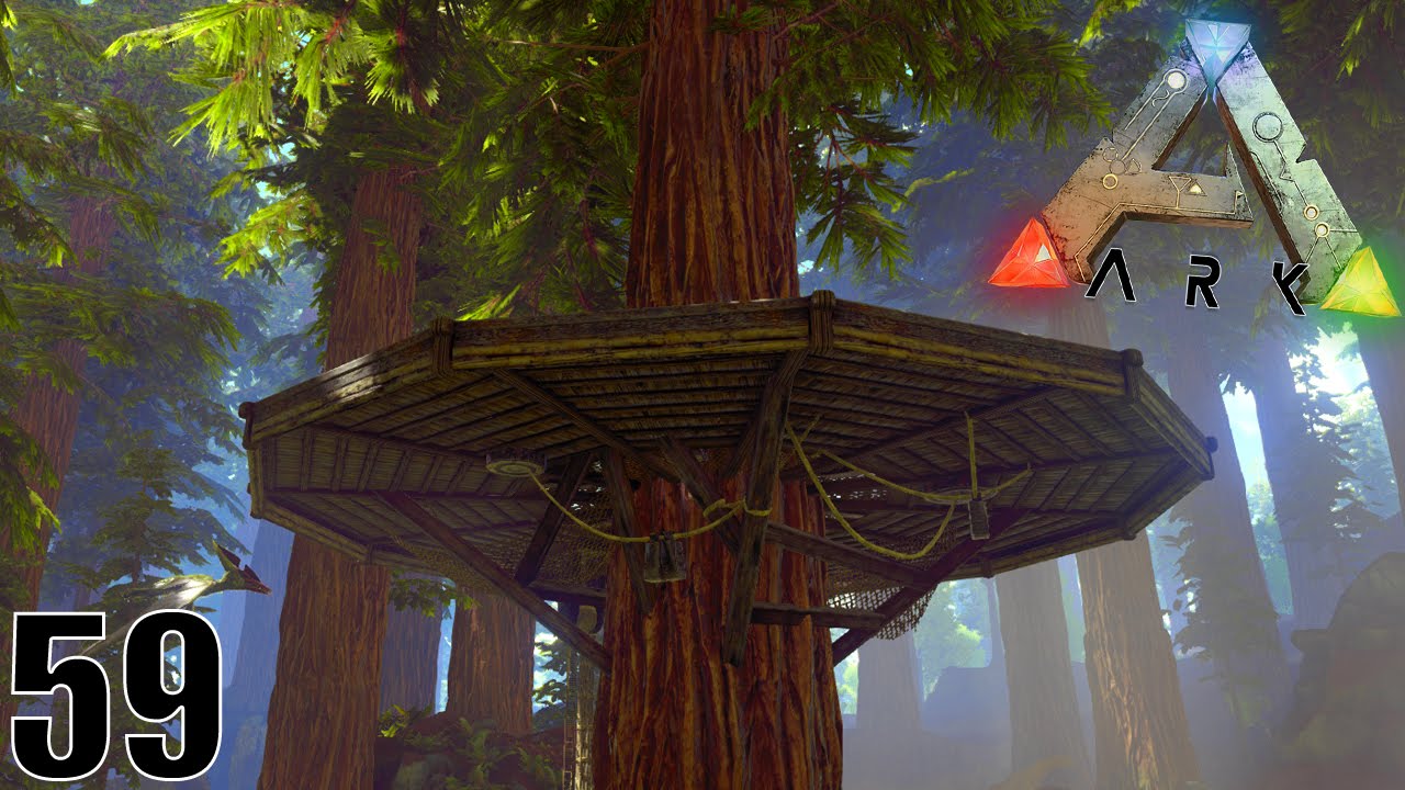 CONSTRUCTION D'UNE CABANE DANS LES ARBRES ! | ARK: Survival Evolved ! #Ep59