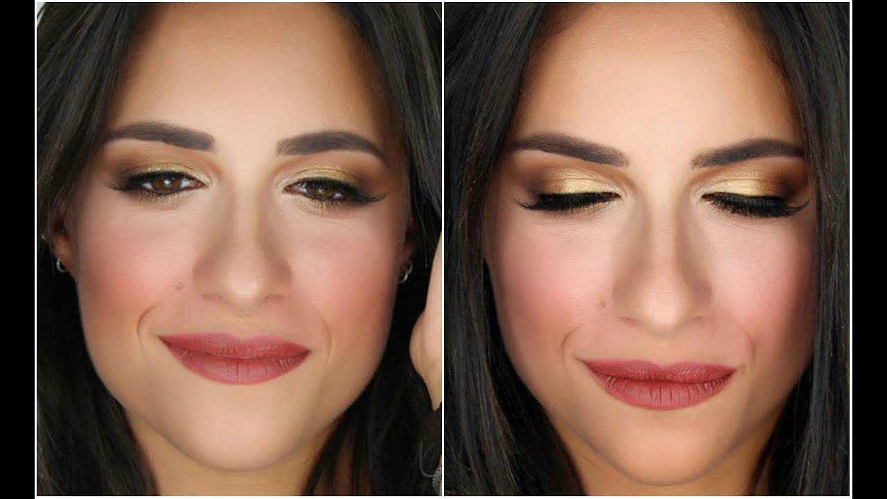Tutorial Trucco CERIMONIA/EVENTO | Make up Elegante e Sofisticato | Marrone/Oro | pn makeup