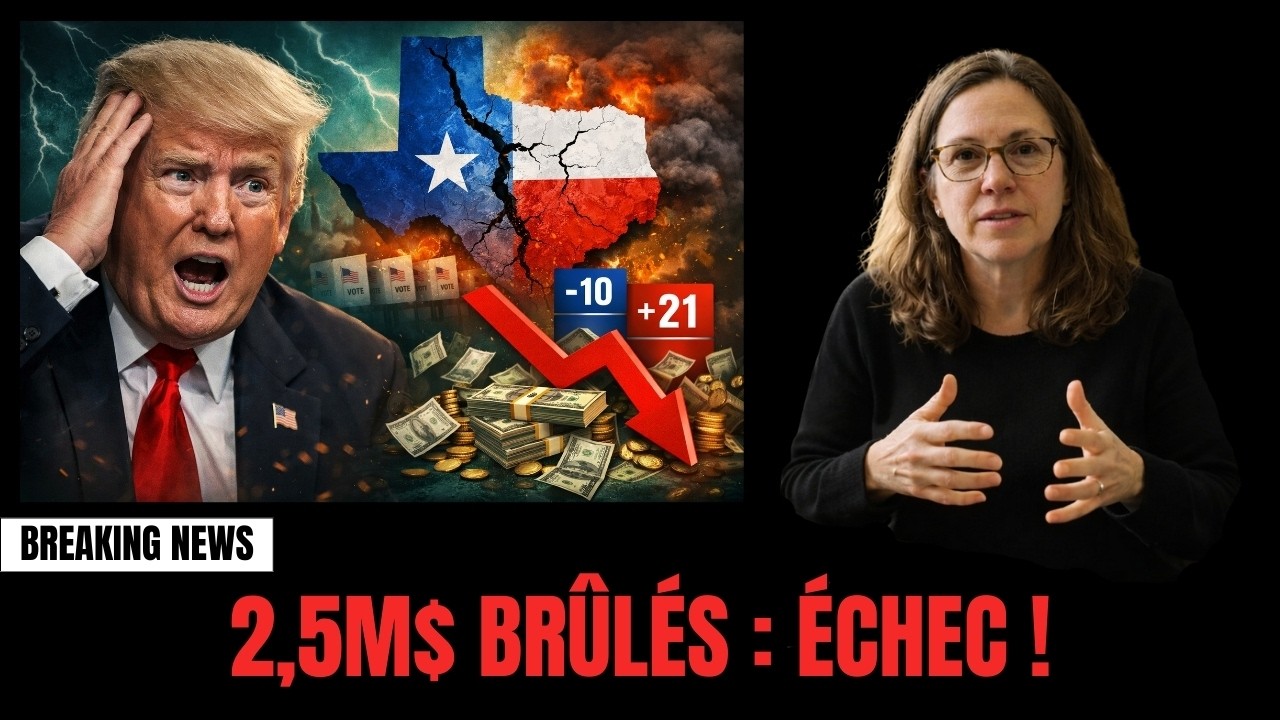 Trump en panique : Texas bascule de 31 pts… et 2,5 M$ n’ont rien changé !