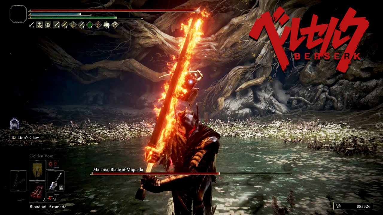 Elden Ring × BERSERK | Guts vs Malenia, Blade of Miquella (NG+7)