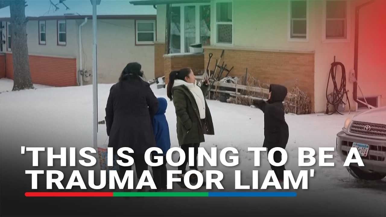 Anxiety, anticipation outside home of 5-year-old detained in Minnesota ICE raid | ABS-CBN News