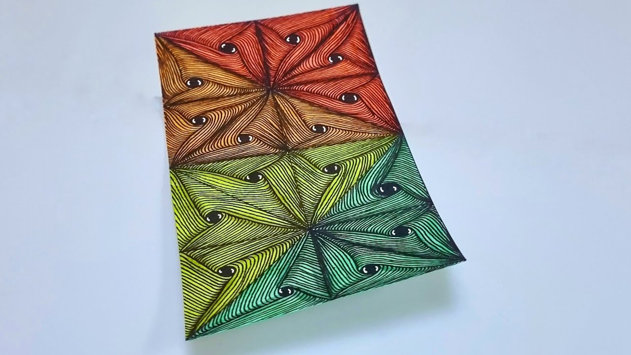 It ended up as something else💙💙|| #zentangle #art #viral #diy #drawing ||anuec artspace 