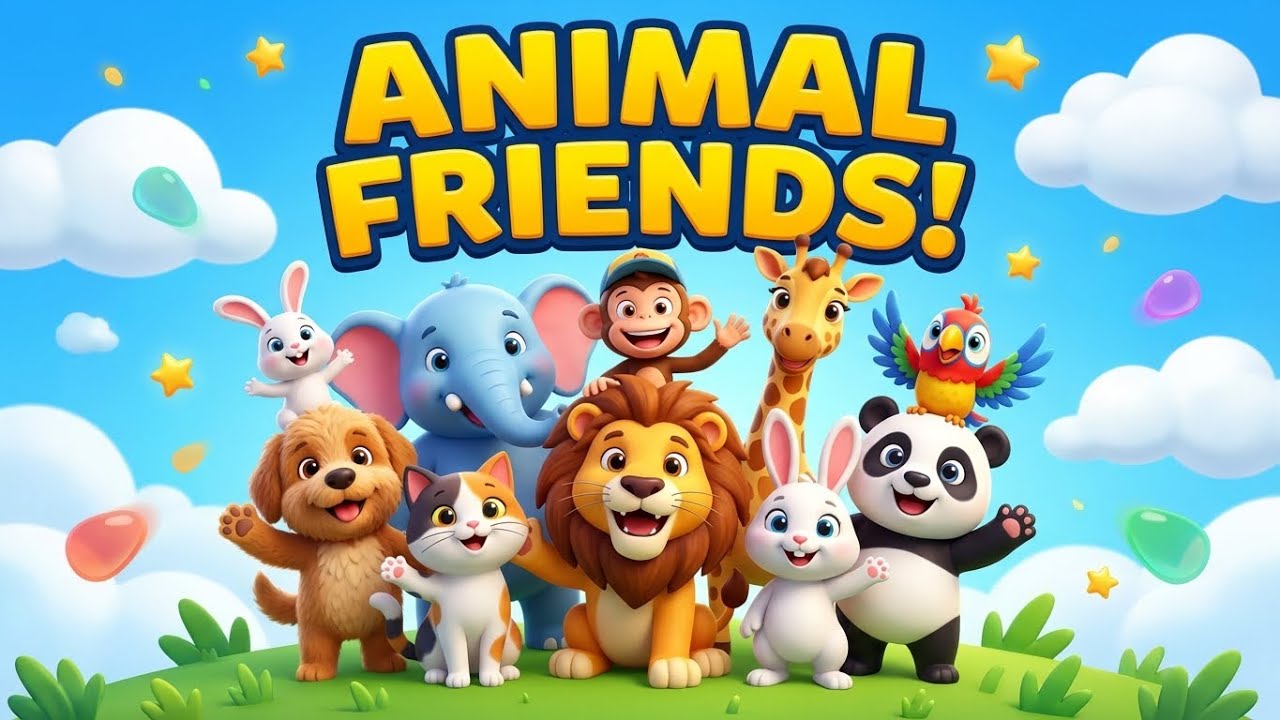 A–Z Animal Friends 🦁🐘 Learn Alphabet with Cute Animals | Kids Cartoon