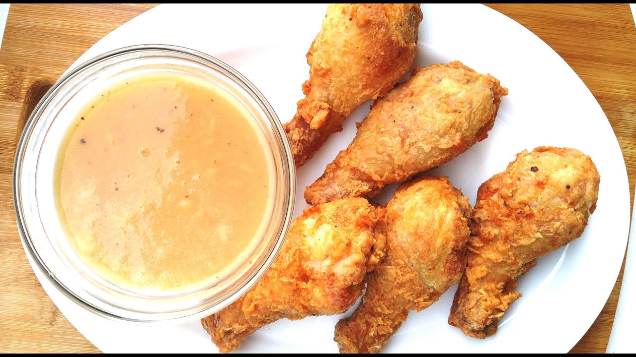 Crispy Fried Chicken With Homemade Gravy