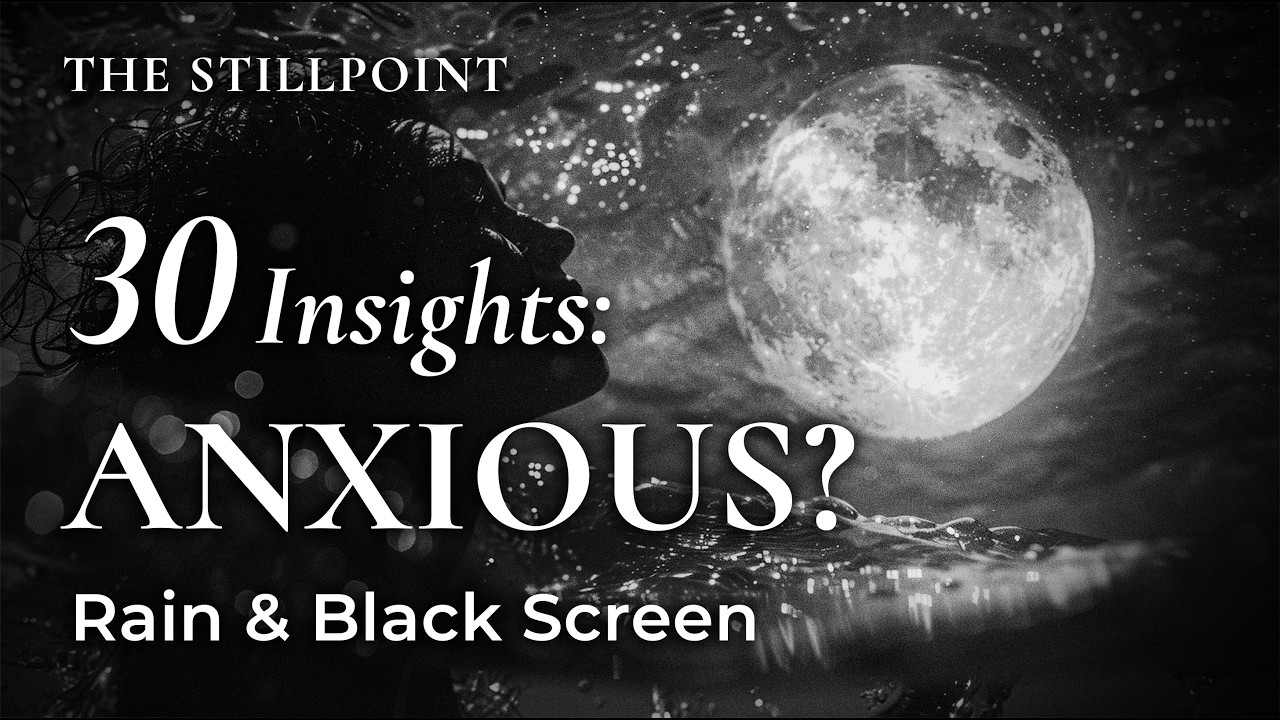 Stop Worrying & Find Peace | Deep Sleep | Anxiety Relief | Black Screen Rain Sounds