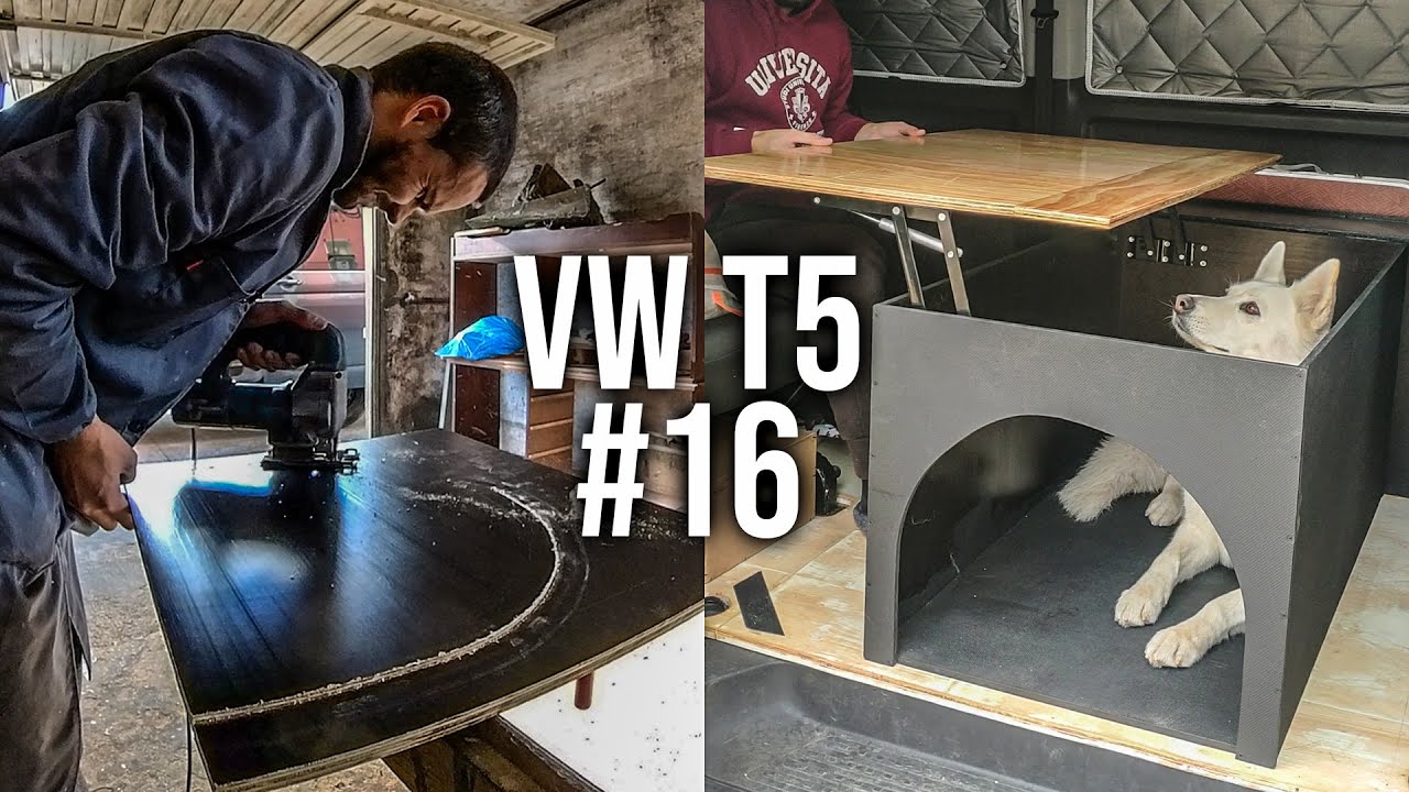 🚐🐺TRANSPORTÍN de PERRO para FURGO convertible en MESA | PROYECTO VW T5 #16