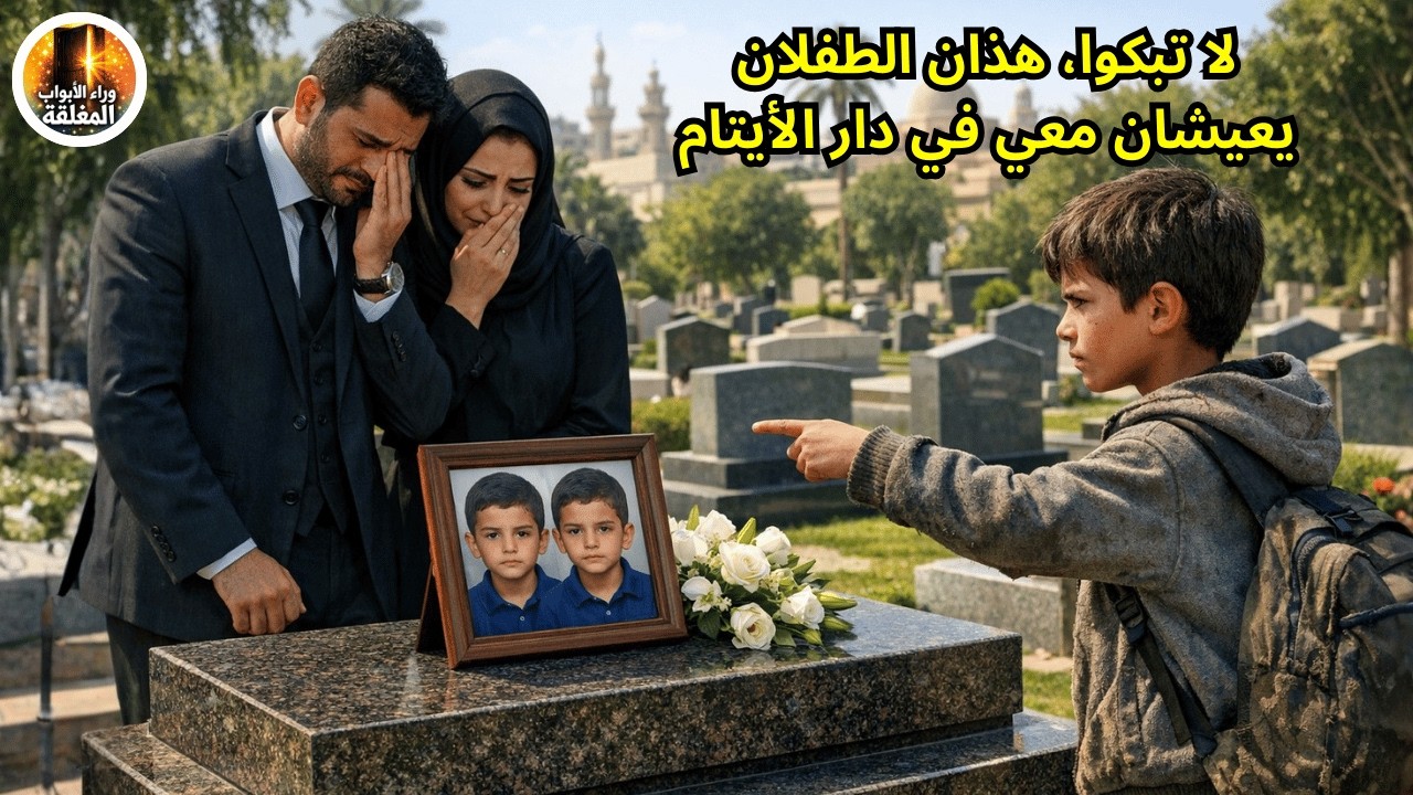 طفل متشرد مر بالمقبرة وصرخ: لا تبكوا! التوأم عايشين معي! الأب انصدم