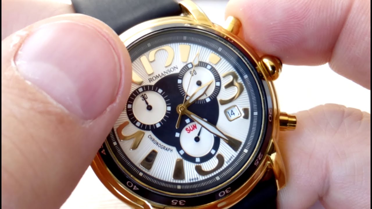 ПРЕДСТАВИТЕЛЬСКИЙ ROMANSON TL7239 ХРОНОГРАФ  / CHRONOGRAPH ROMANSON TL7239