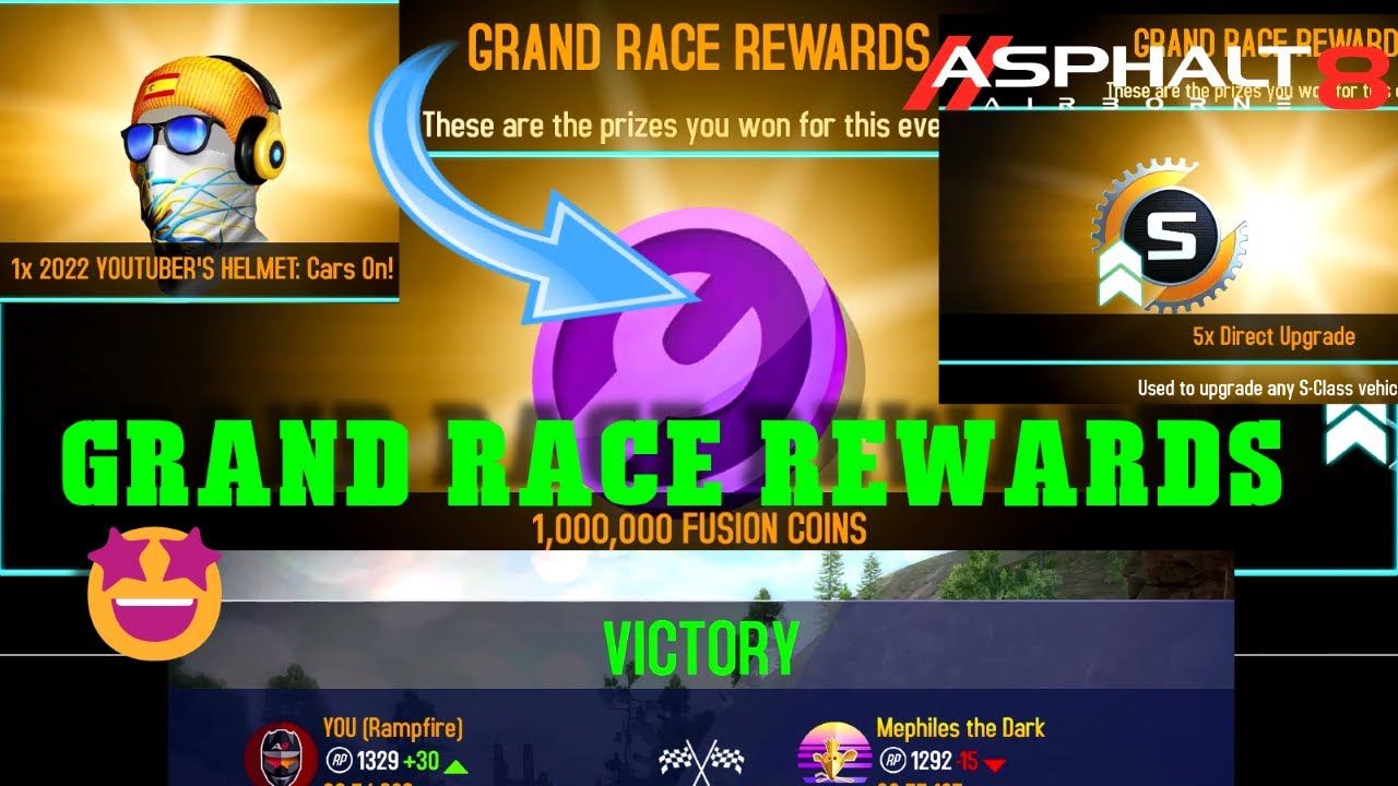 Asphalt 8: Gauntlet Revenge + Claiming GRAND RACE REWARDS EVENT!