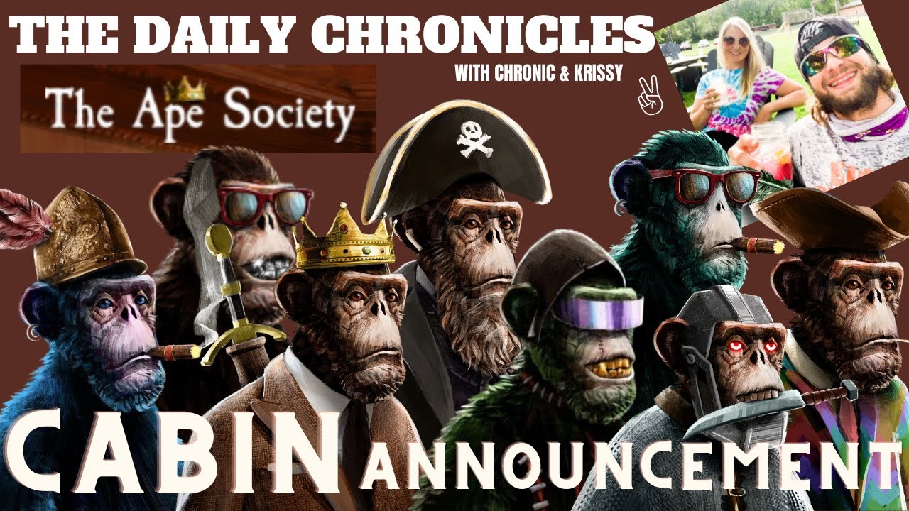 CABIN ANNOUNCEMENT from The Ape Society! Cardano NFT CNFT Blue Chip Project MINT SOON WL SNAPSHOT