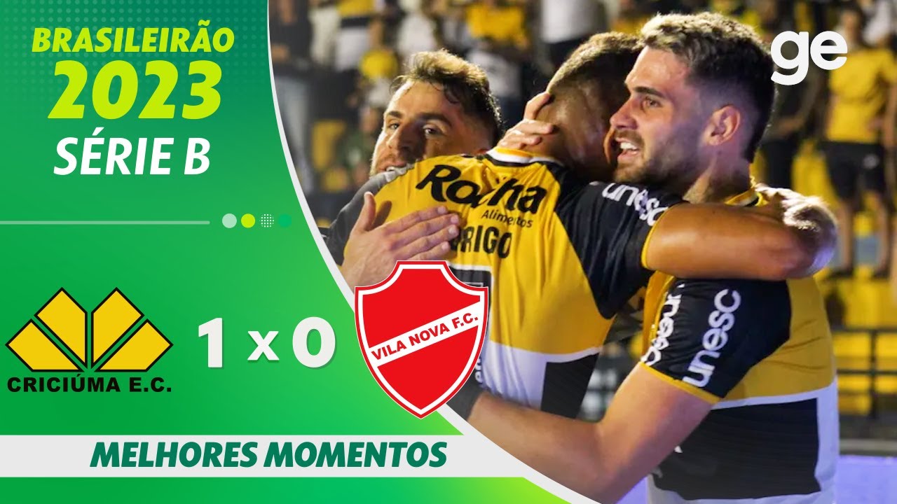 CRICIÚMA 1 X 0 VILA NOVA | MELHORES MOMENTOS | 25ª RODADA BRASILEIRÃO SÉRIE B 2023 | ge.globo