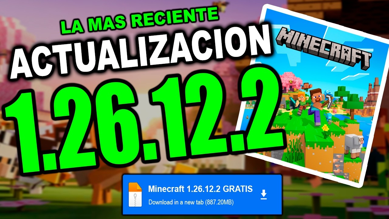 MINECRAFT 1.26.12.2 PARA ANDROID | ULTIMA VERSION DE MINECRAFT BEDROCK 1.26.12.2 OFICIAL | REVIEW