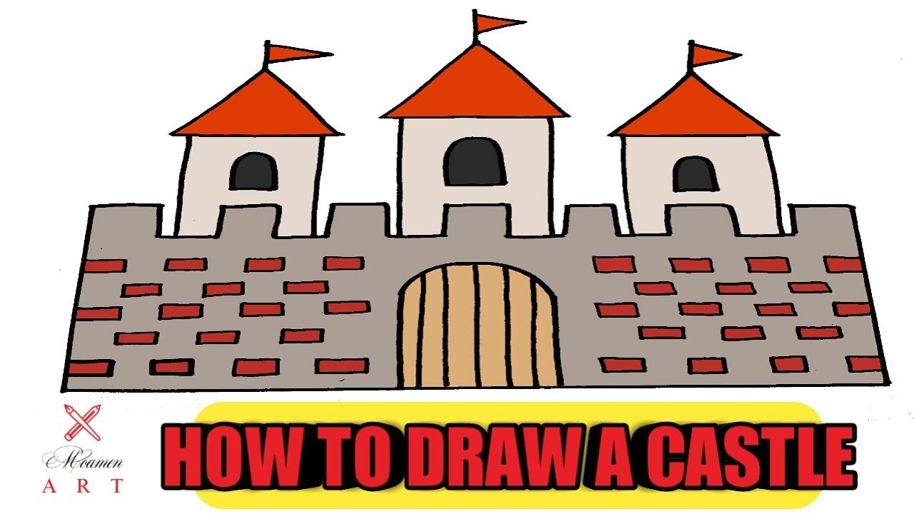 How to Draw a Castle | Step By Step Tutorial