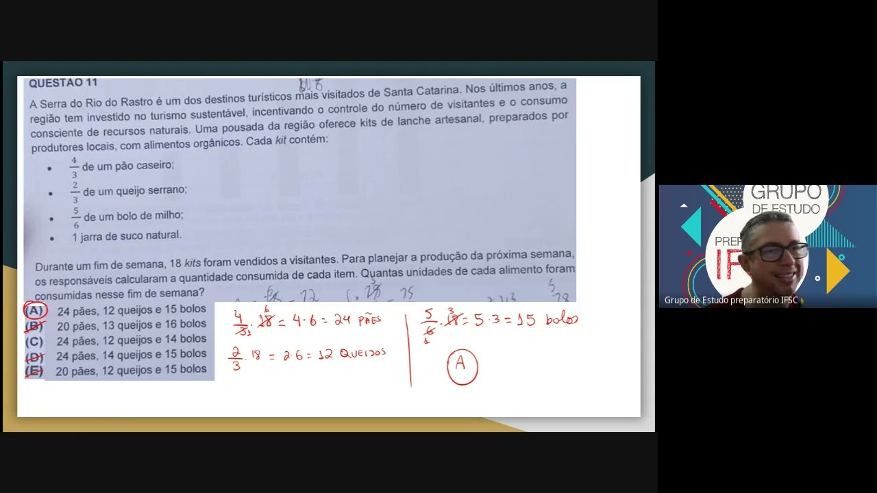 Resolução da Prova de MTM Integrado IFSC 2026/1
