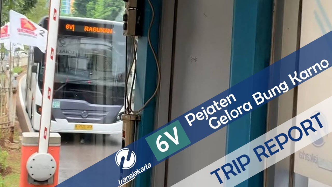 TRAVEL FROM PEJATEN TO SCBD WITH ONLY $0.2 | TransJakarta | 6V. Pejaten to Gelora Bung Karno