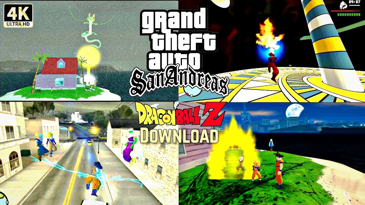 Dragon Ball Z Mod v1 Download 2025 GTA San Andreas Android and PC Story with all Maps and charecters