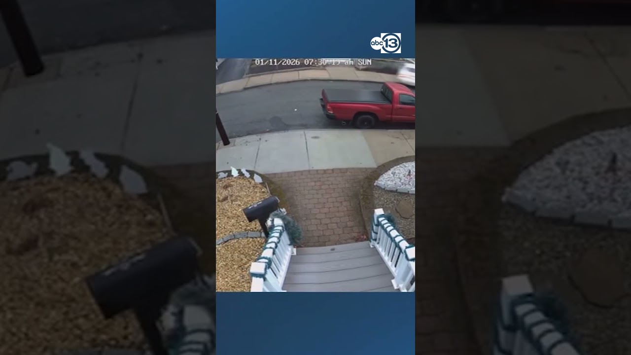 Speeding driver versus speedbump. Huge crash into home.