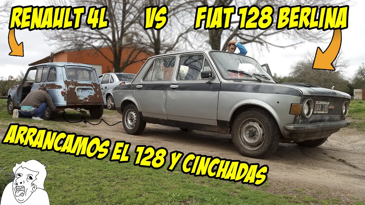 ARRANCAMOS EL FIAT 128 Y CINCHAMOS CON RENAULT 4L - Radialero Team