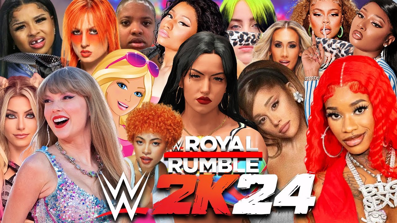 20 *FEMALE*  ROYAL RUMBLE IN WWE 2K24!!