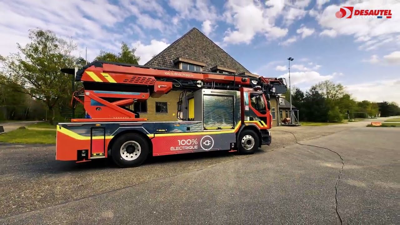 Desautel E-Ladder - Worlds First 100% Electric Fire Fighting Ladder by Echelles Riffaud
