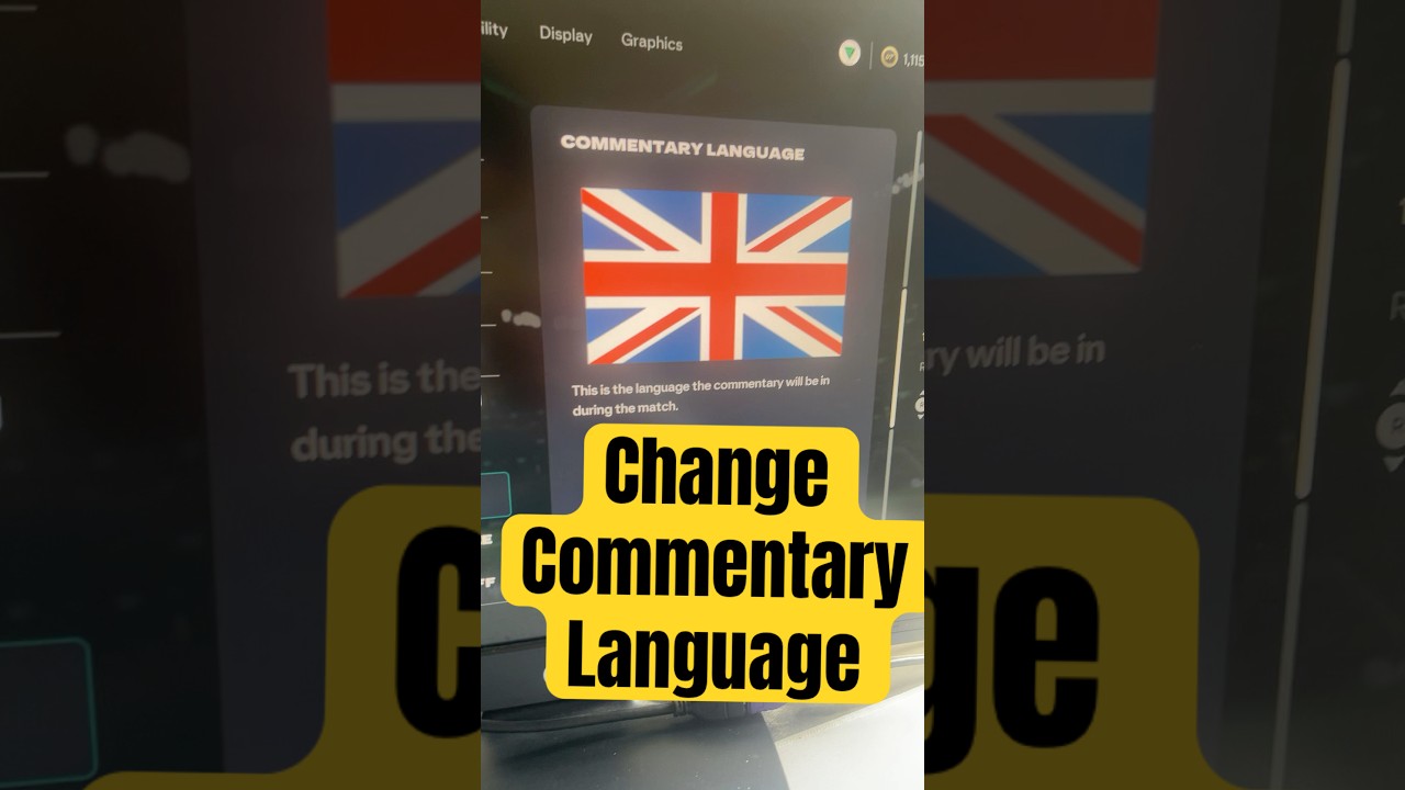 Fc 26 change commentary Language #FC26 #CommentaryLanguage #GameSettings #FIFA26