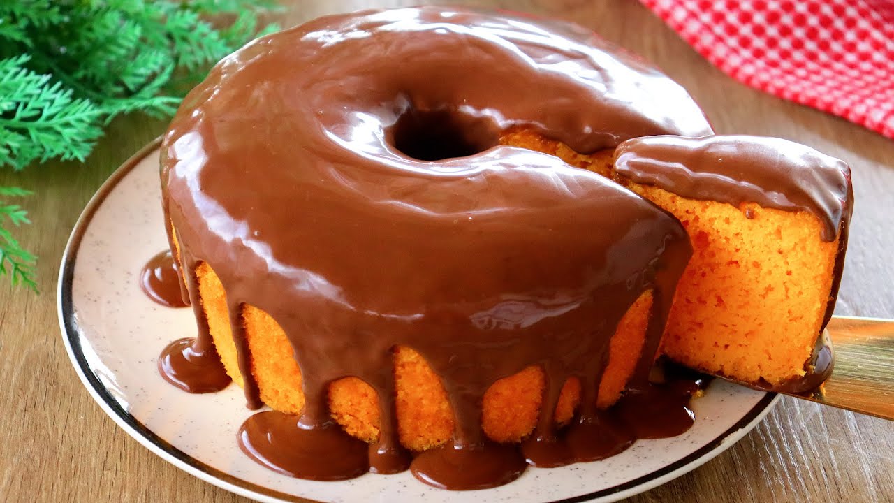 SEM GLUTEM E SEM LACTOSE BOLO DE CENOURA FOFINHO E DELICIOSO