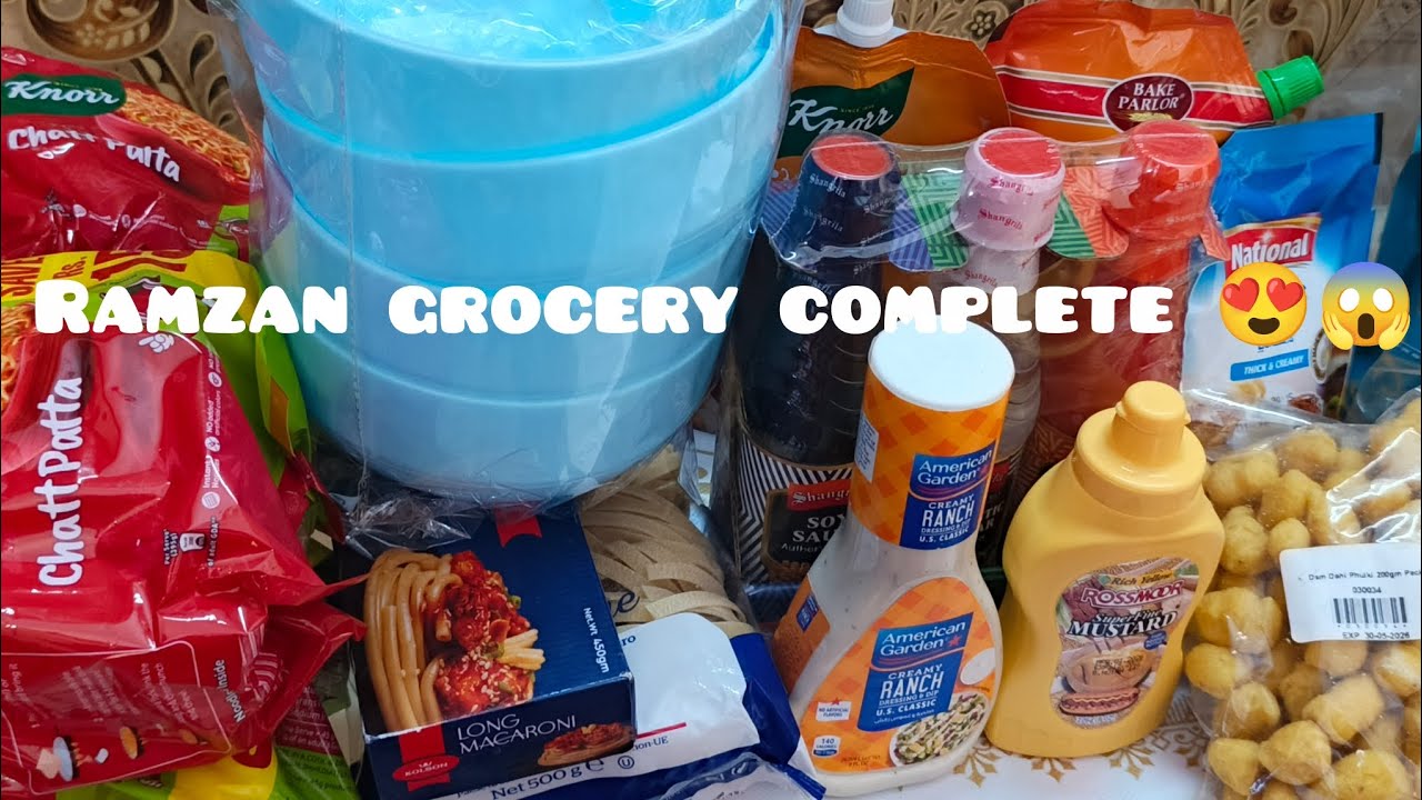 Ramzan grocery complete👌💯 😱😍 bhut much liya Ramzan ke liye 😱😊 #ythome #homepage #trending #viral 