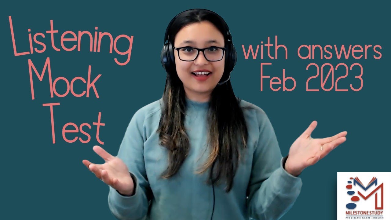 PTE Listening Mock Test 18 | How to improve listening| Milestone Study