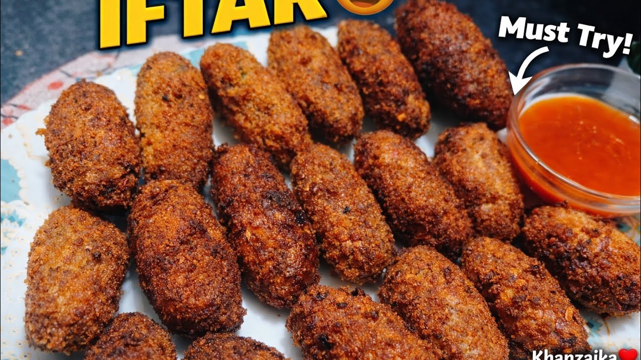 Crispy Chicken Potato Cutlet Recipe | Easy Iftar Special Snack | Ramadan Special | Khanzaika ♥️