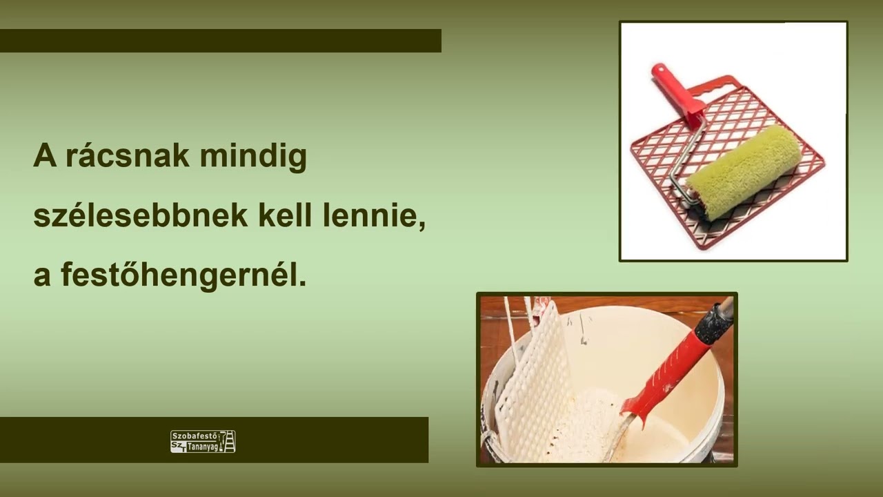 Lehúzórács Szobafestő tananyag