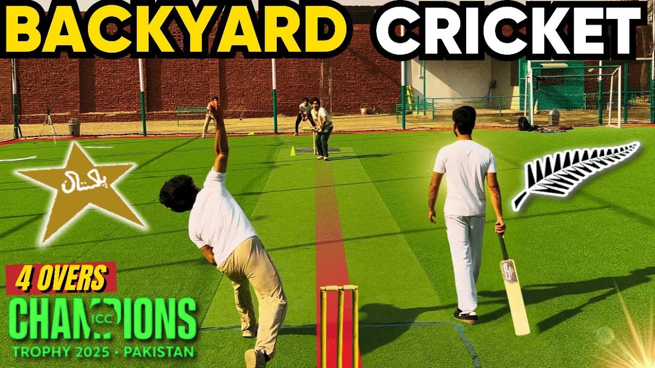 Backyard Cricket in SWINGING Conditions Goes INTENSE! | Pak vs NZ | Champions Trophy | Off Yorker
