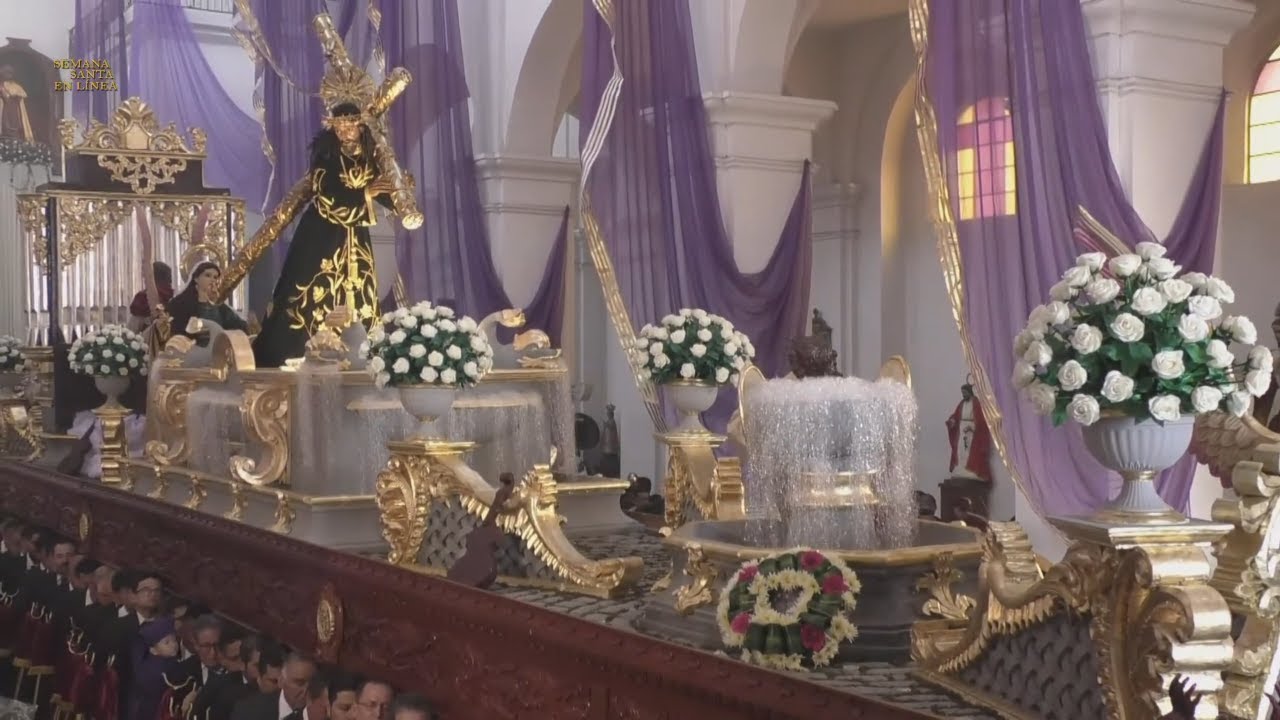 Jesús DEL RESCATE SALIDA  Miércoles Santo 2024 Templo de Santa Teresa