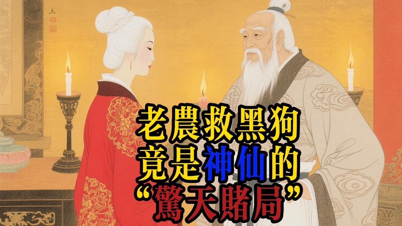 老农雪​夜救下一只黑狗，竟意外撞破神仙的“惊天赌局”？一场考验人性的终极试验，结局震撼！民间故事、土地公传说、#民间故事 #民間故事 #因果報應 #善業 #善惡有報 #感人故事