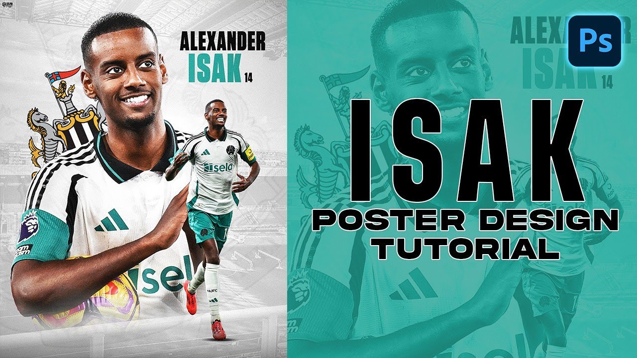How to make a professional football poster - ALEXANDER ISAK