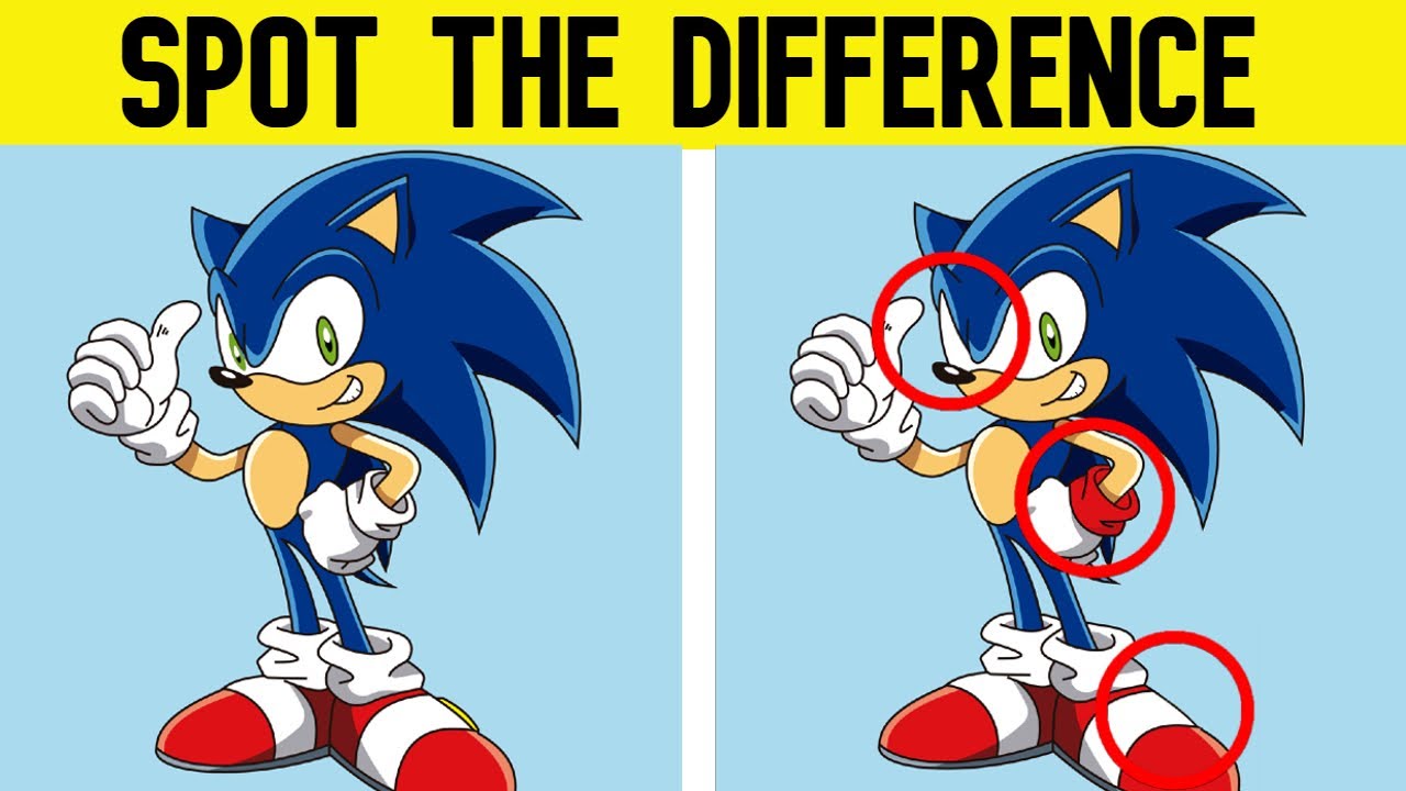 Spot The Difference: Sonic The Hedgehog