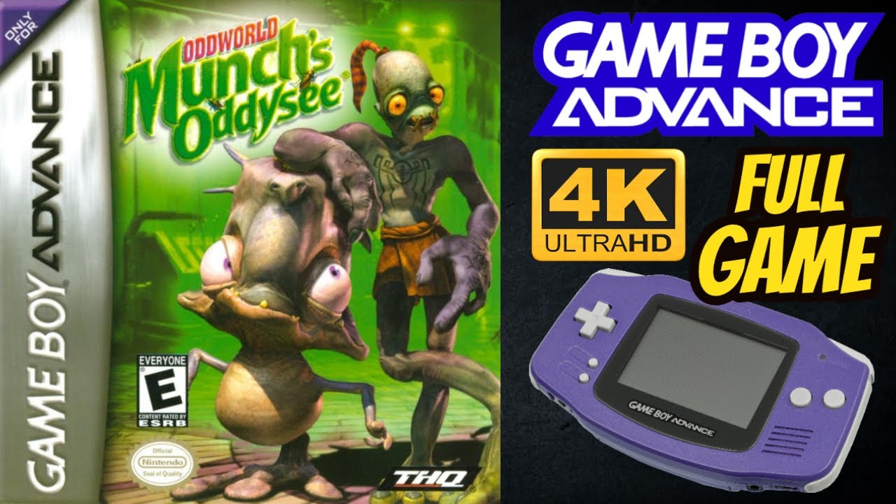 Oddworld: Munch's Oddysee | GBA | 4K60ᶠᵖˢ UHD🔴 | Longplay Walkthrough Playthrough Full Movie Game