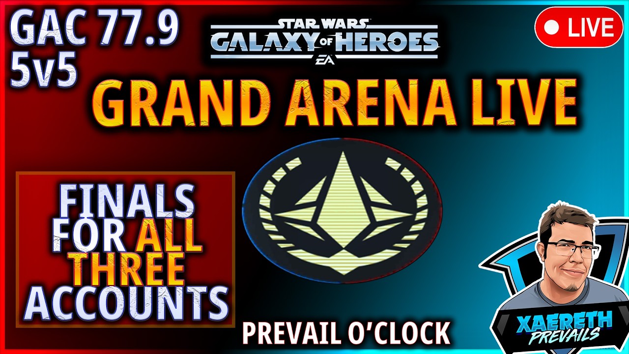 FINALS FOR ALL THREE ACCOUNTS - CAN WE WIN ALL 9 THIS WEEK? #swgoh #galaxyofheroes