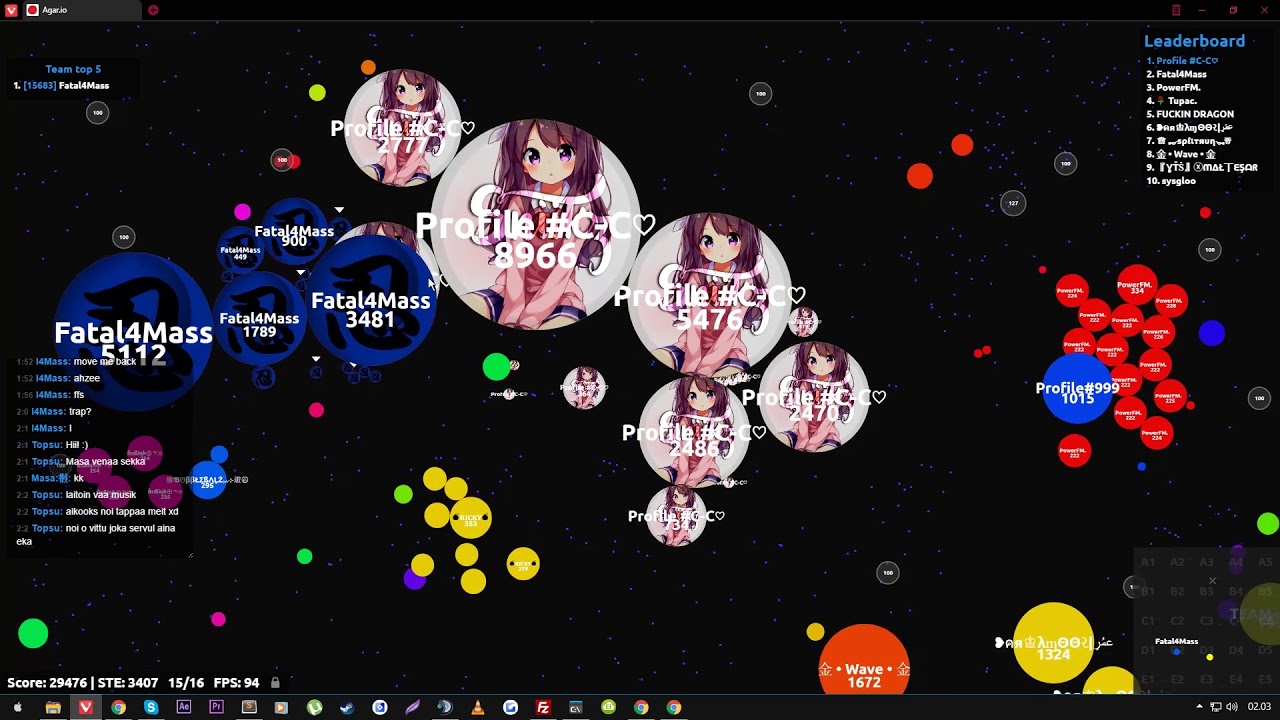 Agar.io - Fatal & SniiKz Random Server Takeover #114