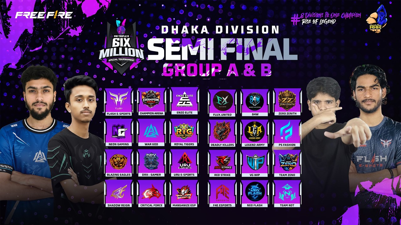 [🛑LIVE] MR. TRIPLE R 6M SPACIAL TOURNAMENT | DHAKA DIVISION | SEMI FINAL GROUP A & B  ⁨@MrTripleR